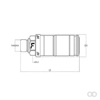 Faster - 3CFHF2122FU - Schnellkupplung Innengewinde M22x1.5-WD