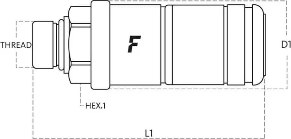 Faster - 3CFHF34UNFF - Schnellkupplung Weiblich 3/4" UNF