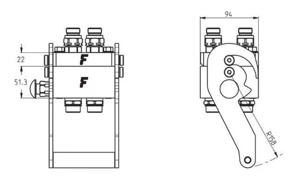 Faster - 3P412434GFC - Multifaster 4x3/4"