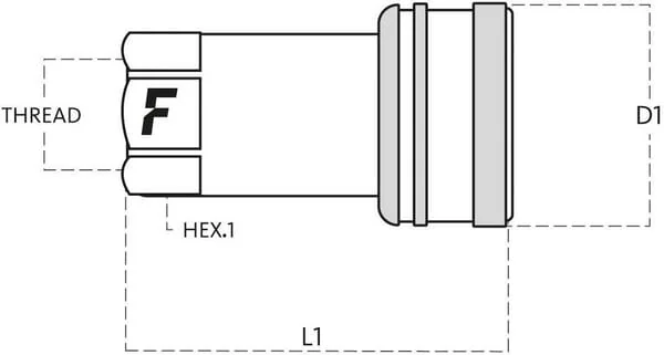 Faster - ANV34GASF - Schnellkupplung weiblich 3/4" - 20 - 3/4" BSP
