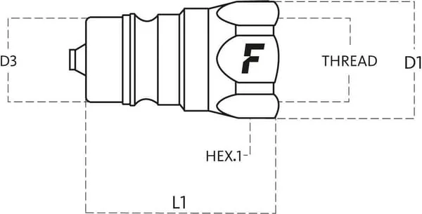Faster - ANV38NPTM - Stecknippel 3/8 NPT