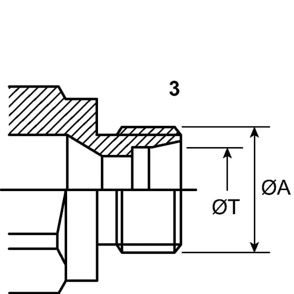 Faster - CVV122215MV - Gewindekupplung, 3/4" Innengewinde M22x1.5 Aussengewinde