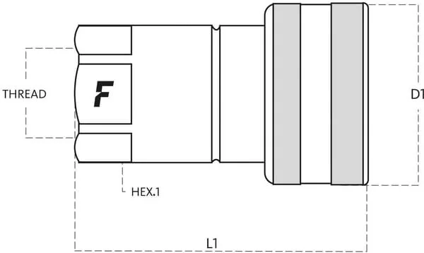 Faster - HNV34GASF - Kupplung 3/4 BSP