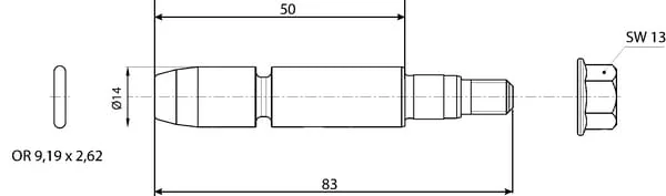 Faster - KITGP4 - Fuehrungsstift mit O-Ring