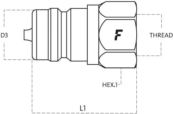 Faster - NV1258SAEM - Schnellkupplung NV 5/8