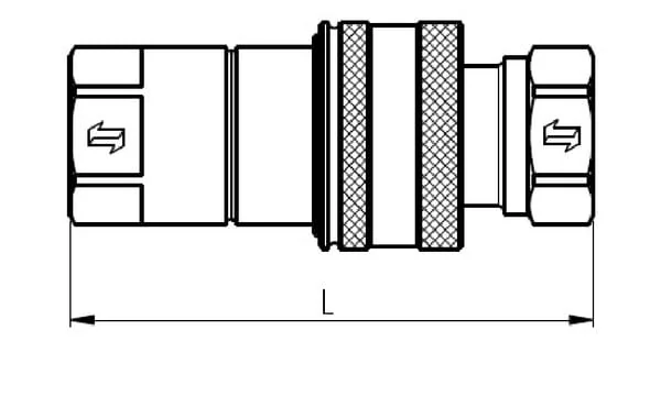 Faster - NV12GASF - Kupplungsgehaeuse 1/2 BSP