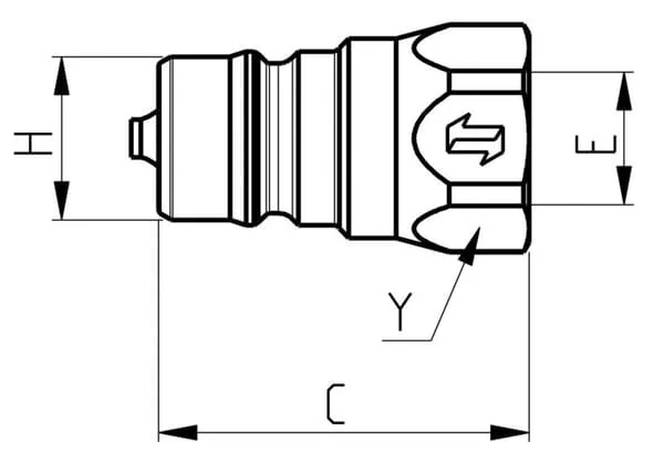 Faster - NV12NPTM - Einschraubnippel 1/2" NPT