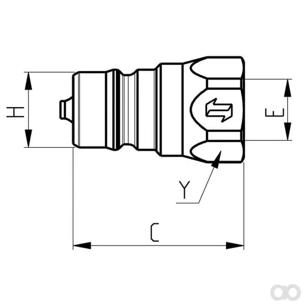 Faster - NV14GASM - Schnellkupplung Maennlich 1/4" 6,3 1/4" BSP