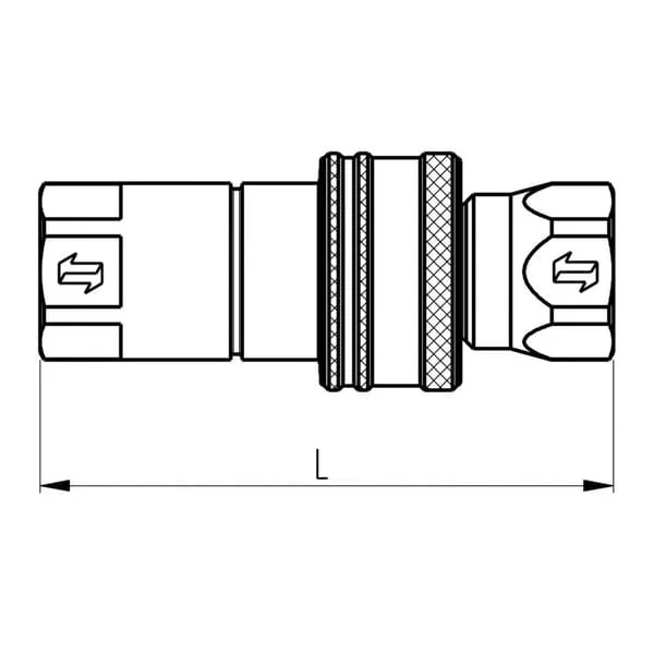 Faster - NV14GASM - Schnellkupplung Maennlich 1/4" 6,3 1/4" BSP