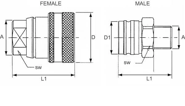 Faster - VF1815F - Bremssystem Steckdose VF 01815 F