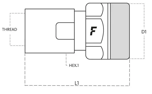 Faster - VVS14GASF - Kupplungsgehaeuse 1/4" BSP