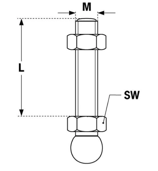 Fath - LEV316150 - Gewindestange Verzinkt Stahl M16