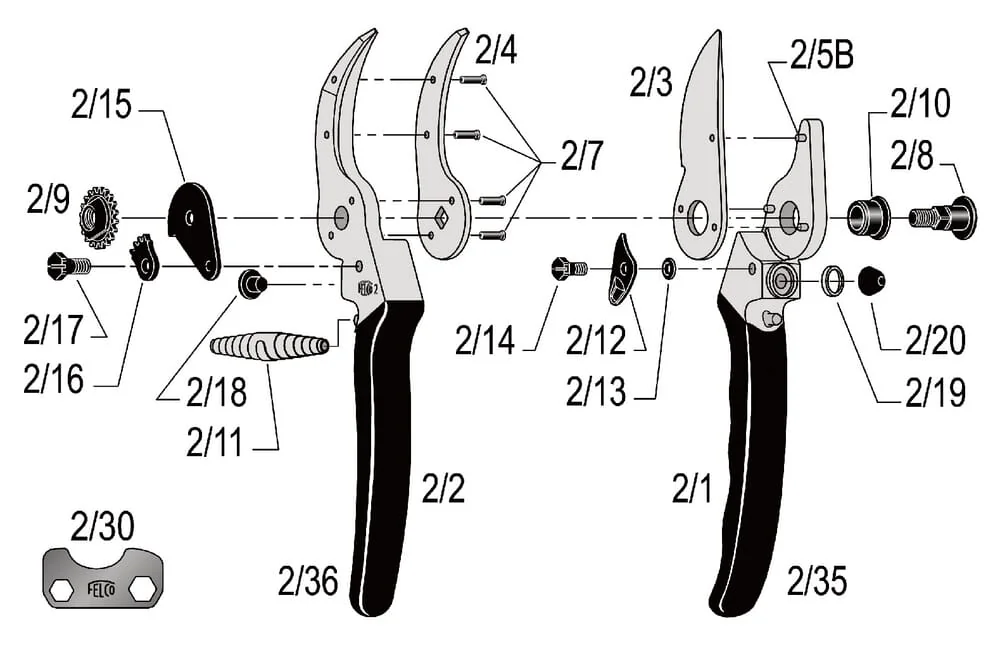 Felco - ES8802 - Baumschere Nr. 2