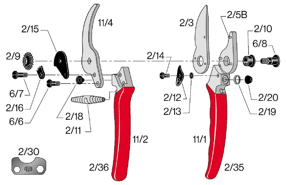 Felco - ES8811 - Felco Gartenschere Nr. 11