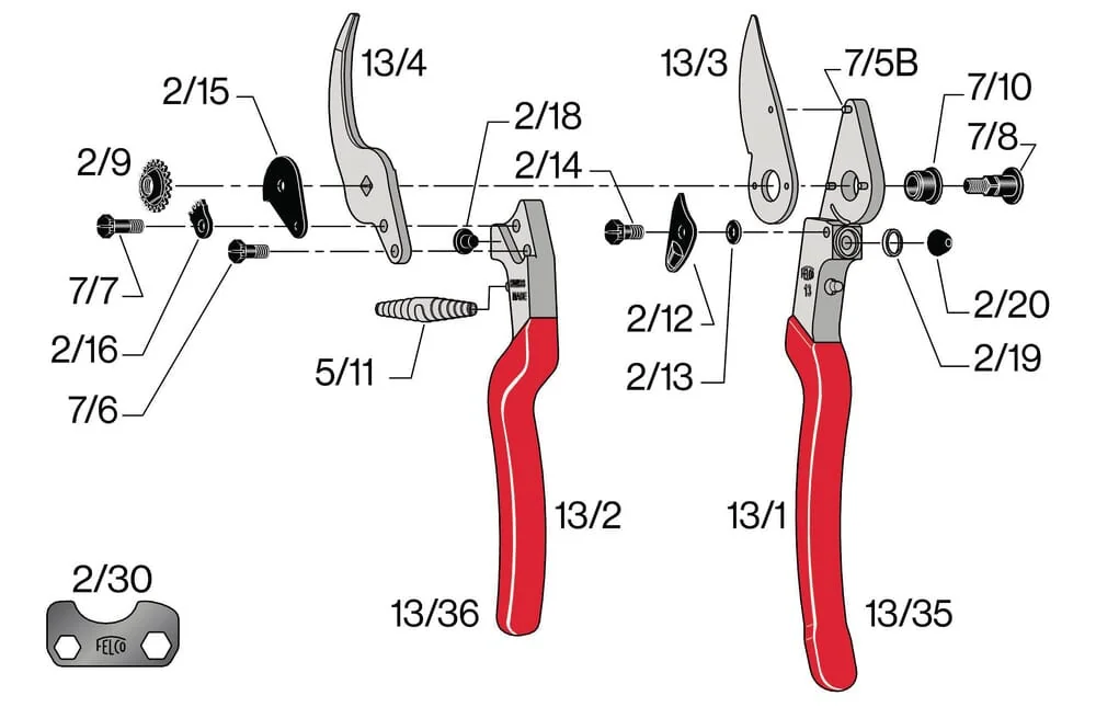 Felco - ES8813 - Gartenschere Nr. 13
