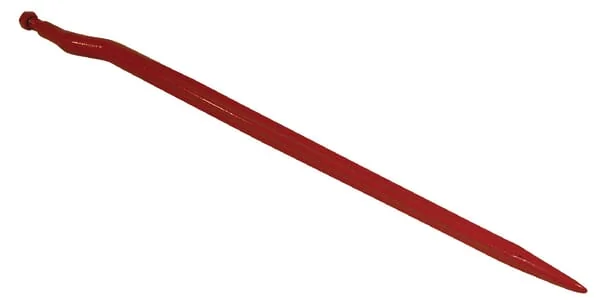 Fella - 121087 - Silagezinke, Gekröpft: 43mm Sternprofil 36x950mm, Spitze mit M22x1.5mm Mutter, Rot, Fella