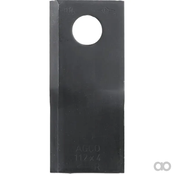 Fella - 134308 - Mähwerk-Messer Rechts 112x48x4mm Bohrung Diameter 19mm Geeignet für Fella 25er Pack