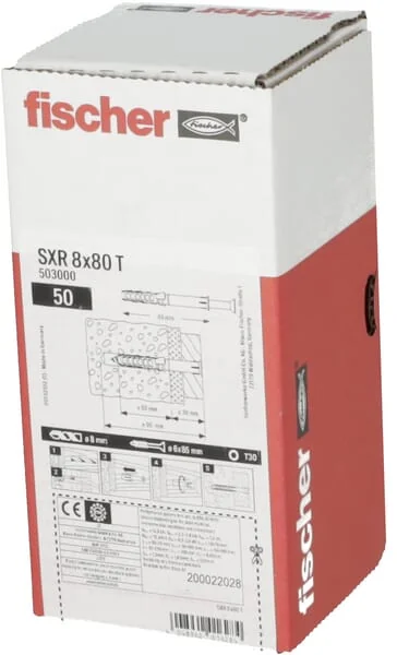 Fischer - 503000 - Rahmenbefestigung SXR 8x80 50 Stk.