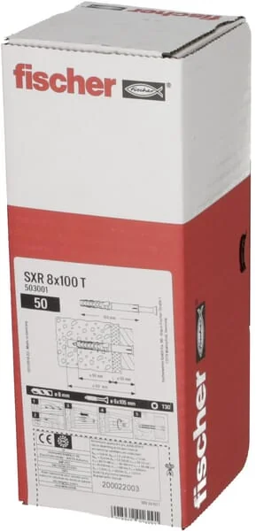 Fischer - 503001 - Rahmenbefestigung SXR 8x100 50 Stk.