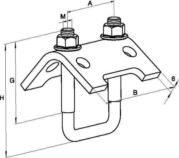 Fischer - 504366 - Traegerklemme TKR 82 20x