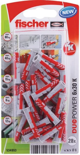 Fischer - 534993 - Duebel DuoPower 6x30 K 28 Stk.