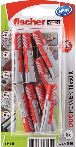 Fischer - 534995 - Duebel DuoPower 10x50 K 8 Stk.