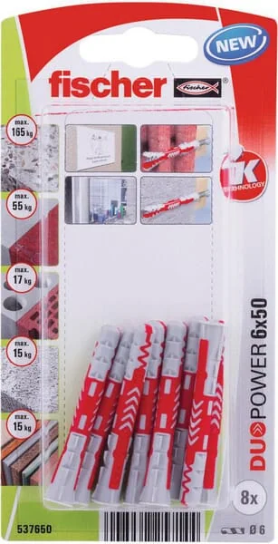 Fischer - 537650 - Duebel Duopower 6x50 8 Stk.