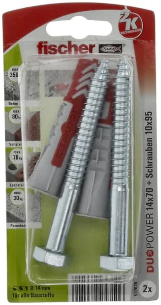 Fischer - 537666 - Duebel Duopower 14x70 S 2 Stk.