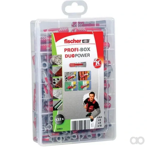 Fischer - 538621 - Profi-Box Duopower Duebel-Sortiment 132 Stk.
