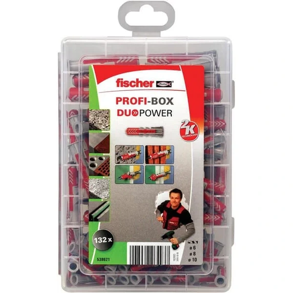 Fischer - 538621 - Profi-Box Duopower Duebel-Sortiment 132 Stk.