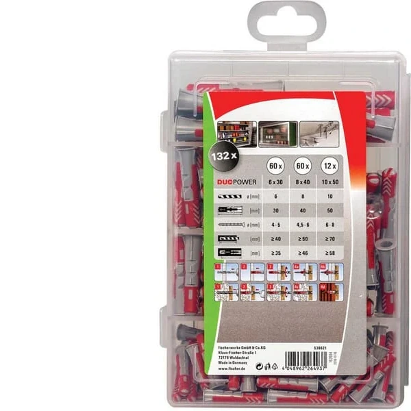 Fischer - 538621 - Profi-Box Duopower Duebel-Sortiment 132 Stk.