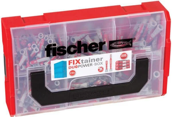 Fischer - 541105FIS - Duebel-Sortiment, Duopower Fixtainer SL 210 Stk.