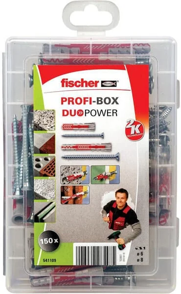 Fischer - 541109 - Profi-Box Duopower Duebel/Schrauben-Sortiment SL 150 Stk.