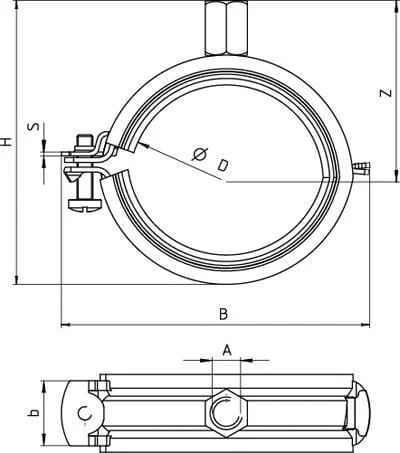 Fischer - 562456 - Rohrhalter FRS 73-80 8/10 10 Stk.