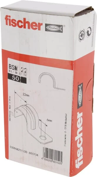 Fischer - 9094680FIS - Einzelhalter Rund 22 50x