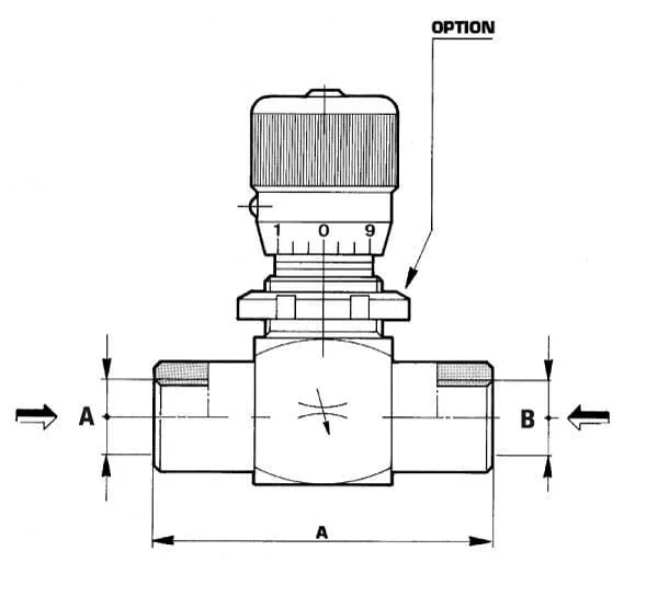 FluidPress - FPBN05001 - Drosselventil M-06-PV-P-V-3/8