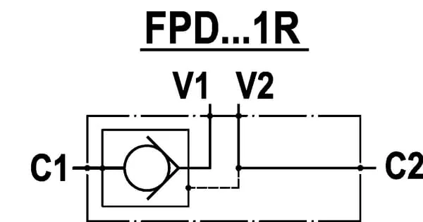 FluidPress - FPD03002 - Rueckschlagventil 3/8 BSP