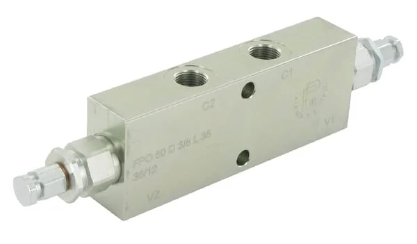 FluidPress - FPO50D38L35 - Doppel-Gegendruckventil 3/8