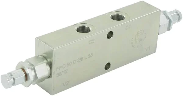 FluidPress - FPO50D38L35 - Doppel-Gegendruckventil 3/8