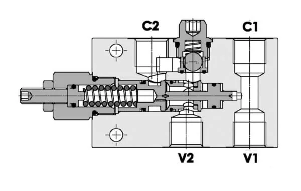 FluidPress - FPOE70S12PA20B - Einfaches Ausgleichsventil