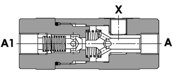 FluidPress - VUPSL20001 - Pilot-Rueckschlagventil S-12-3/4"