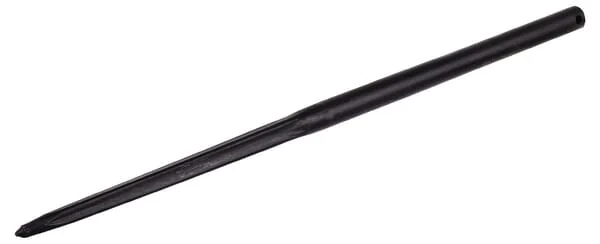 Forges du Saut du Tarn - 5196197719 - Ladeschaufelzinke, Gerade, Sternprofil 38x1000mm, Spitzzinke mit Diameter 14-Splint, Schwarz