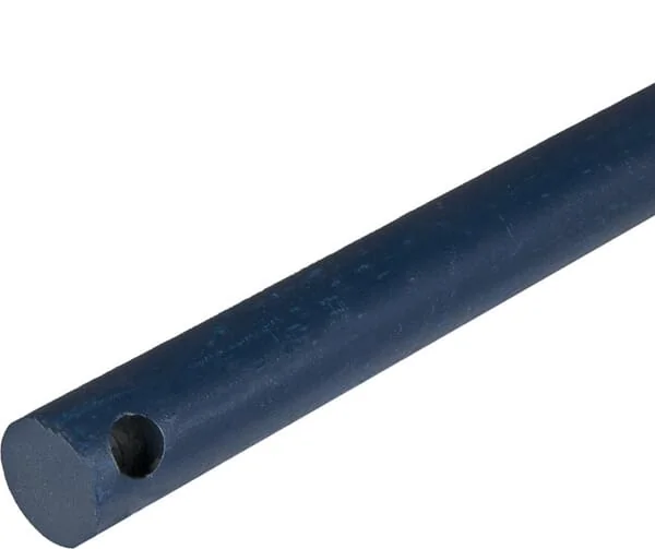 Forges du Saut du Tarn - FT201364 - Ladeschaufelzinke, Gerade, Sternprofil 35x1200mm, Spitzzinke mit M35 Diameter 11,5-Splint, Schwarz