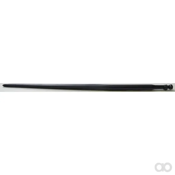 Forges du Saut du Tarn - FT410451 - Ladeschaufelzinke, Gerade, Sternprofil 35x1100mm, Spitzzinke mit M22x1,5mm-Mutter, Blau