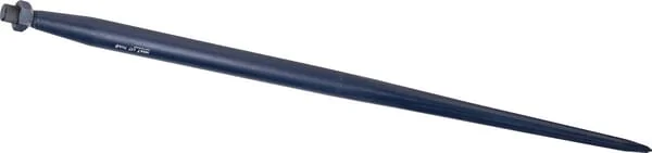Forges du Saut du Tarn - FT451250 - Ladeschaufelzinke, Gerade, Sternprofil 45x1250mm, Spitzzinke mit M28x1,5mm Mutter, Blau