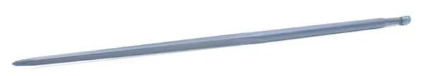 Forges du Saut du Tarn - FT480084 - Ladeschaufelzinke, Gerade, Sternprofil 35x1300mm, Spitzzinke mit M22x1,5mm Mutter, Blau
