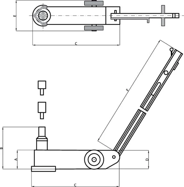 Gaither - GT3532AG - Pneumatischer Wagenheber 35t 360mm