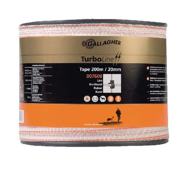 Gallagher - 007608GAL - Turboline Zaunband, 20 Mm 200 M