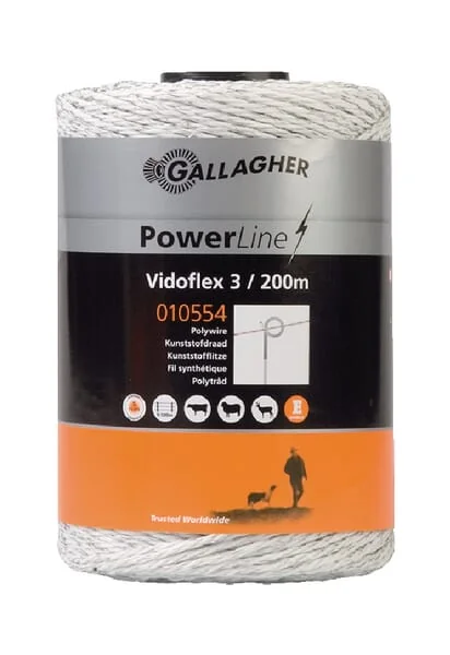 Gallagher - 010554GAL - Vidoflex 3 200m, Weiß