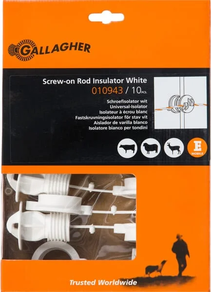 Gallagher - 010943GAL - Isolator Weiß 10 Stück